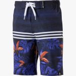 Bleu/fleuri